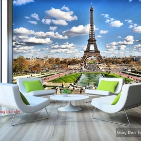 Tranh dán tường phong cảnh Paris Fm231