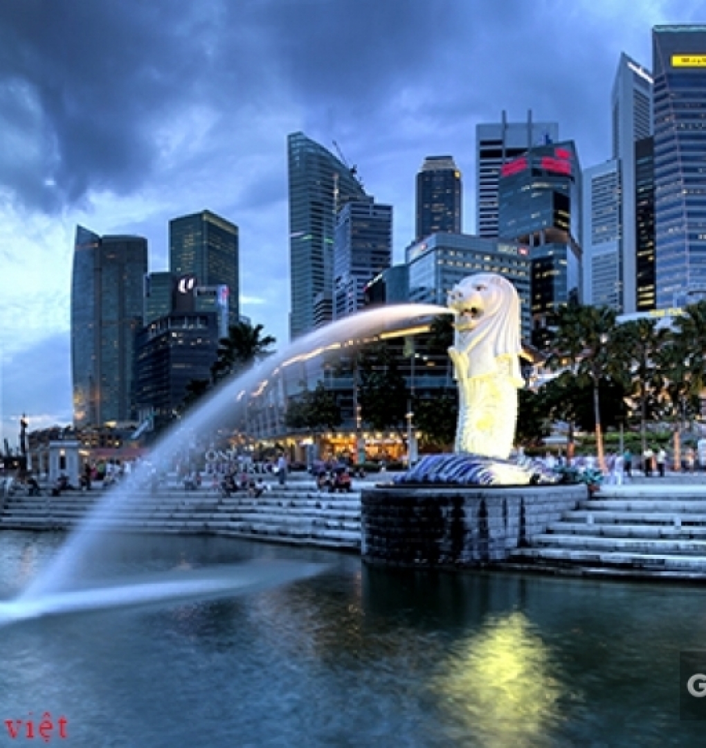 Tranh dán tường phong cảnh singapore Fm226