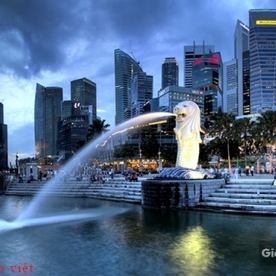 Tranh dán tường phong cảnh singapore Fm226