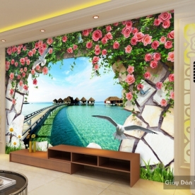 Tranh dán tường phong cảnh thiên nhiên S002