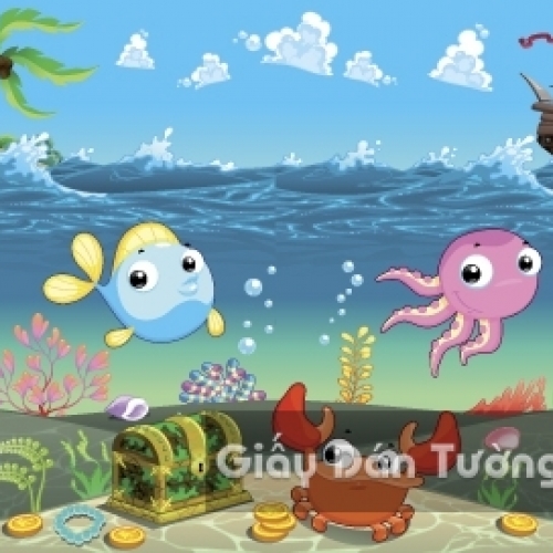 Tranh Giấy Dán Tường 3D Trẻ Em CA 1504-3