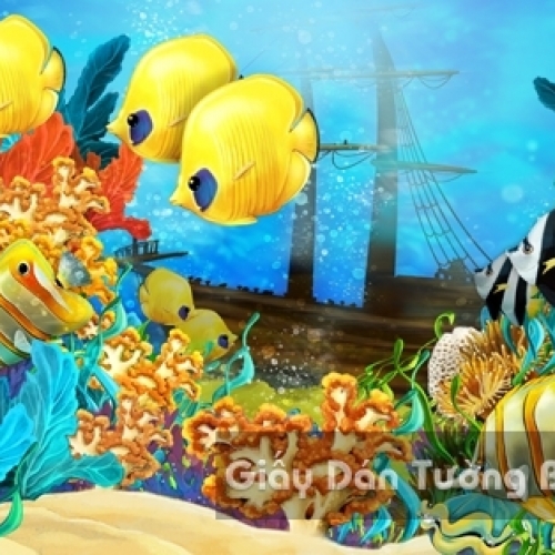 Tranh Giấy Dán Tường 3D Trẻ Em CA 1504-5