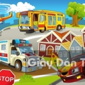 Tranh Giấy Dán Tường 3D Trẻ Em CA 1505-1