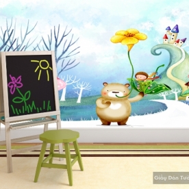 Tranh dán tường trẻ em Kid020