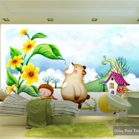 Tranh dán tường trẻ em Kid021