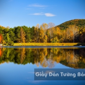 Tranh Giấy Dán Tường 3D Phong Cảnh Thiên Nhiên Sông Núi LK 1501-30