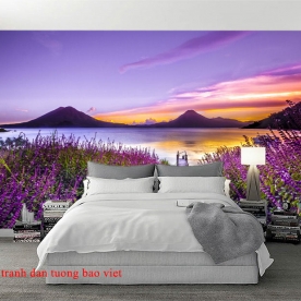 Tranh dán tường sông núi me083