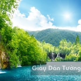 Tranh Giấy Dán Tường 3D Thác Nước WF 1501-1