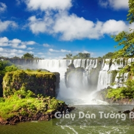 Tranh Giấy Dán Tường 3D Thác Nước WF 1501-11