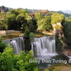 Tranh Giấy Dán Tường 3D Thác Nước WF 1501-16