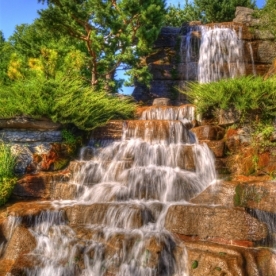 Tranh Giấy Dán Tường 3D Thác Nước WF 1501-27