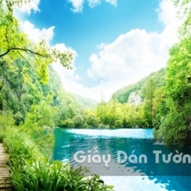 Tranh Giấy Dán Tường 3D Thác Nước WF 1501-5