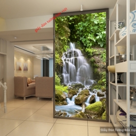 Tranh dán tường thác nước 3D đẹp K16235555