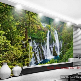 Tranh dán tường thác nước W054