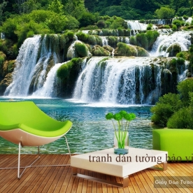Tranh dán tường thác nước W055