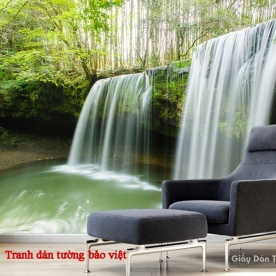 Tranh dán tường thác nước w120