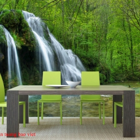 Tranh dán tường thác nước me034
