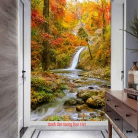Tranh dán tường thác nước w192