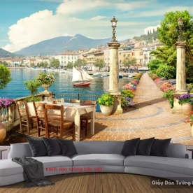 Tranh dán tường cho quán cafe D052