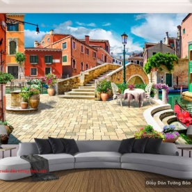 Tranh dán tường cho quán cafe D086