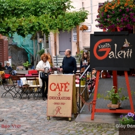 Tranh dán tường cho quán cafe Fm216