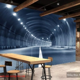 Tranh dán tường cho quán cafe Fm234