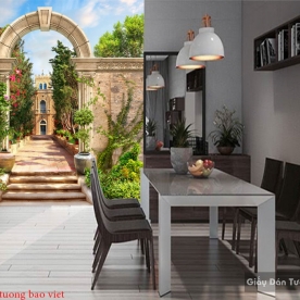 Tranh dán tường cho quán cafe Fm365