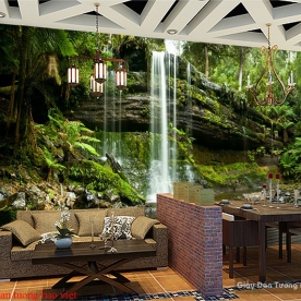 Tranh dán tường cho quán cafe W174