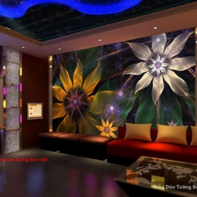 Tranh dán tường cho quán cafe h174